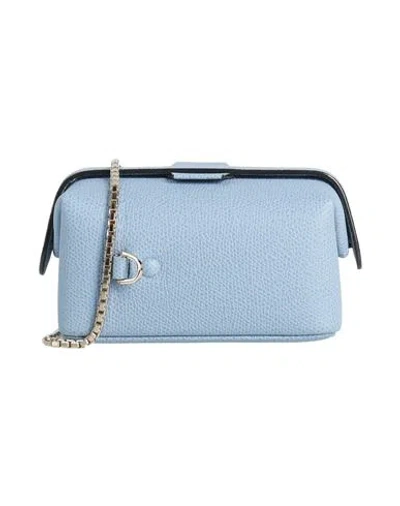 Valextra Woman Cross-body Bag Light Blue Size - Calfskin