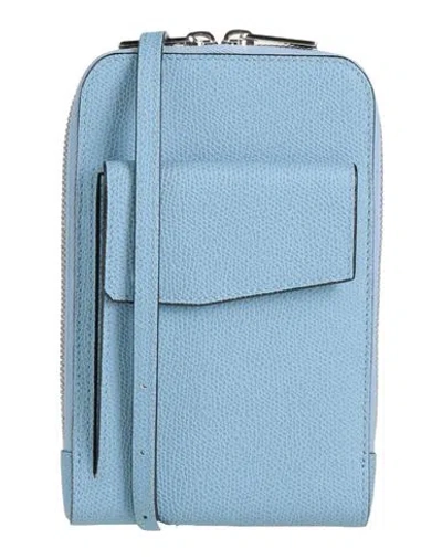 Valextra Woman Cross-body Bag Light Blue Size - Calfskin