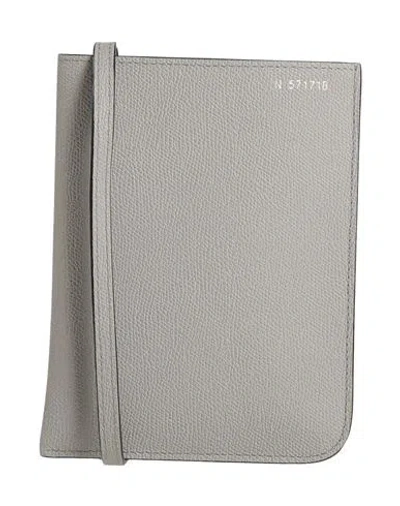 Valextra Woman Cross-body Bag Light Grey Size - Calfskin