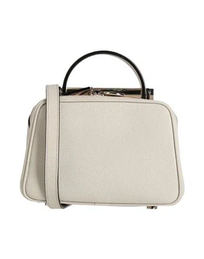 Valextra Woman Cross-body Bag Light Grey Size - Calfskin