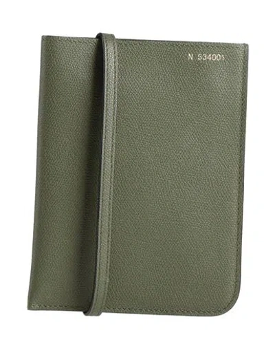 Valextra Woman Cross-body Bag Military Green Size - Calfskin