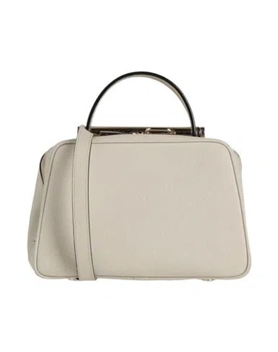 Valextra Woman Cross-body Bag Off White Size - Calfskin
