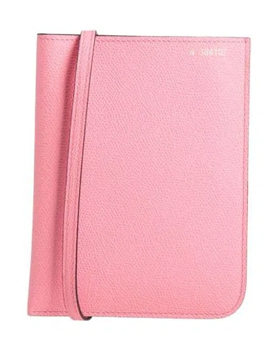 Valextra Woman Cross-body Bag Pink Size - Calfskin