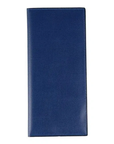 Valextra Woman Document Holder Bright Blue Size - Leather