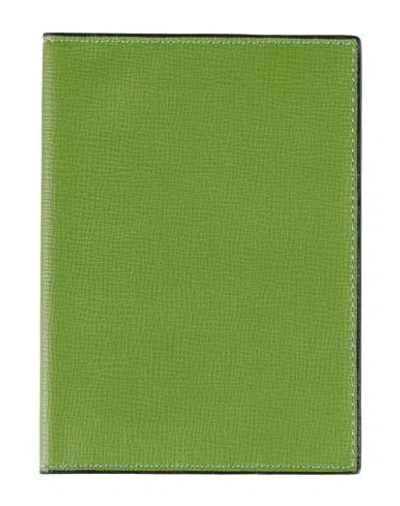 Valextra Woman Document Holder Green Size - Leather