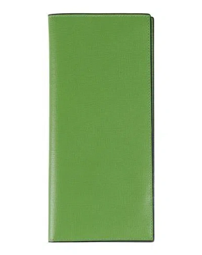 Valextra Woman Document Holder Green Size - Leather