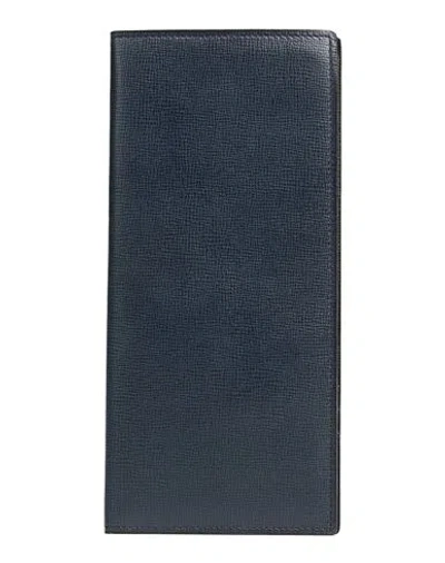 Valextra Woman Document Holder Midnight Blue Size - Leather
