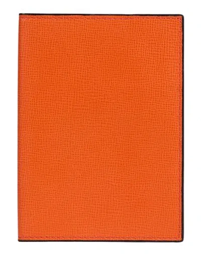 Valextra Woman Document Holder Orange Size - Leather
