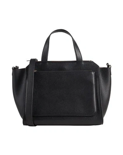Valextra Woman Handbag Black Size - Calfskin In Grey