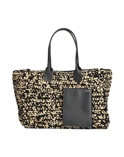 Valextra Woman Handbag Black Size - Textile Fibers