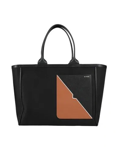 Valextra Woman Handbag Black Size - Textile Fibers, Calfskin