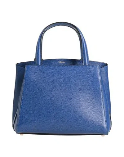 Valextra Woman Handbag Blue Size - Calfskin In Blue