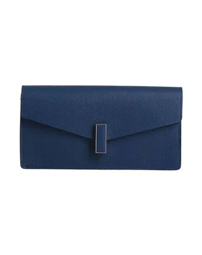 Valextra Woman Handbag Blue Size - Calfskin