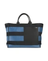 Valextra Woman Handbag Blue Size - Cotton, Polyamide, Calfskin In Blue