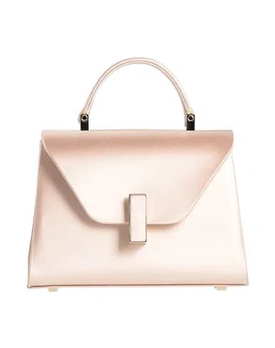 Valextra Woman Handbag Blush Size - Viscose, Silk, Calfskin, Brass
