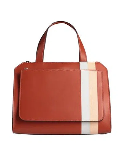 Valextra Woman Handbag Brick Red Size - Calfskin