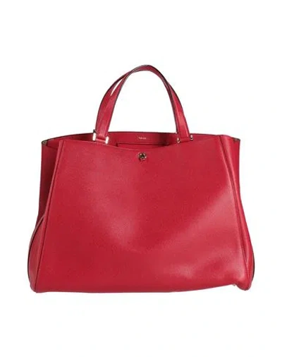 Valextra Woman Handbag Brick Size - Calfskin In Red