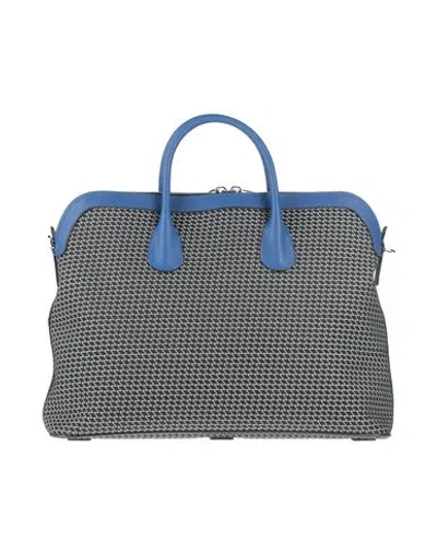 Valextra Woman Handbag Bright Blue Size - Nylon, Polyester, Kevlar, Calfskin