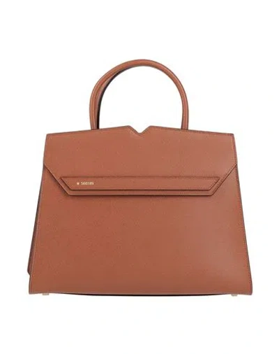 Valextra Woman Handbag Brown Size - Calfskin