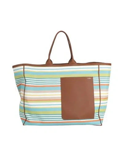 Valextra Woman Handbag Brown Size - Pvc - Polyvinyl Chloride, Polyester, Calfskin