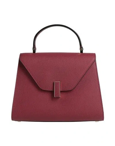 Valextra Woman Handbag Burgundy Size - Calfskin
