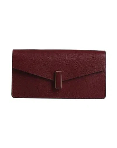 Valextra Woman Handbag Burgundy Size - Calfskin