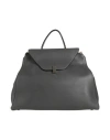 Valextra Woman Handbag Charcoal Size - Leather