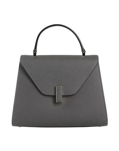 Valextra Woman Handbag Charcoal Size - Calfskin In Grey