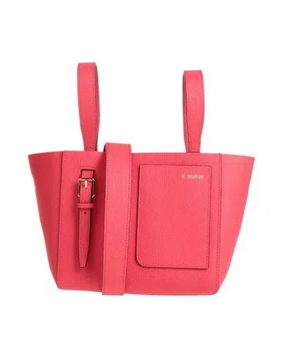 Valextra Woman Handbag Coral Size - Bull Skin In Red