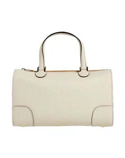 Valextra Woman Handbag Cream Size - Calfskin In White