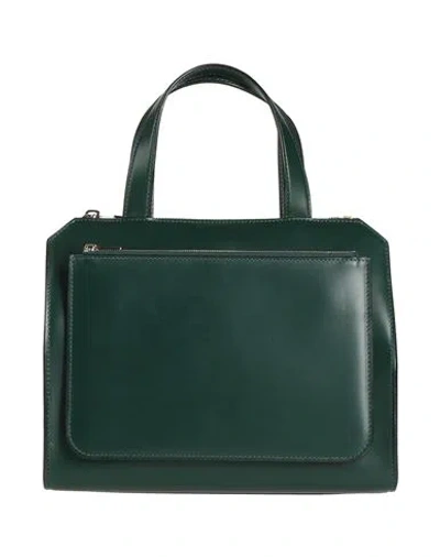 Valextra Woman Handbag Dark Green Size - Calfskin