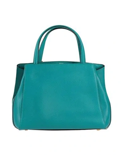 Valextra Woman Handbag Emerald Green Size - Leather