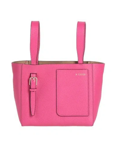 Valextra Woman Handbag Fuchsia Size - Calfskin In Pink