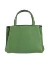 Valextra Woman Handbag Green Size - Leather