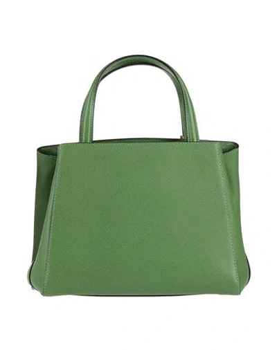 Valextra Woman Handbag Green Size - Leather