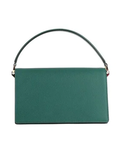 Valextra Woman Handbag Green Size - Calfskin