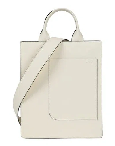Valextra Woman Handbag Ivory Size - Calfskin In White