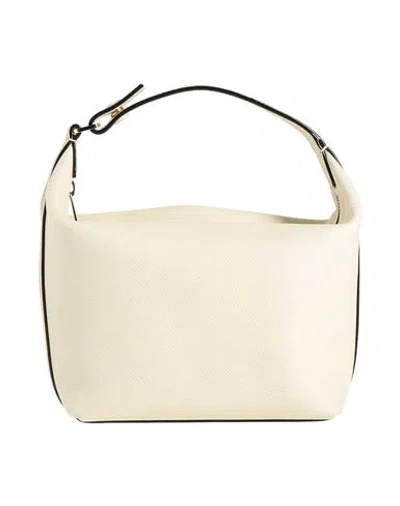 Valextra Woman Handbag Ivory Size - Lambskin In White