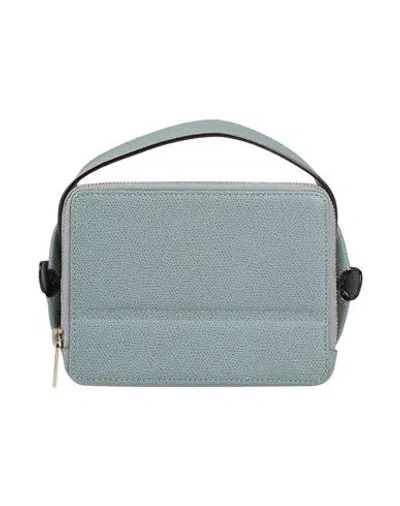 Valextra Woman Handbag Light Blue Size - Calfskin