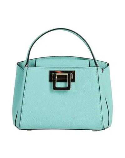 Valextra Woman Handbag Light Green Size - Calfskin