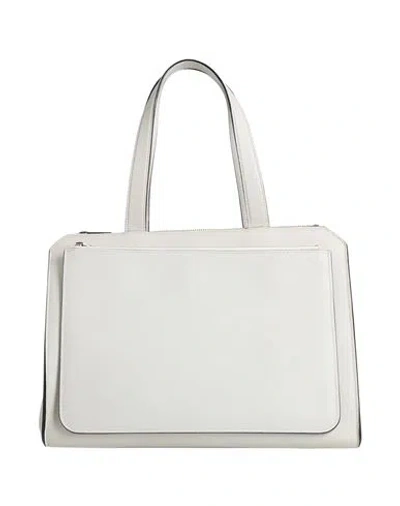 Valextra Woman Handbag Light Grey Size - Calfskin In Gray