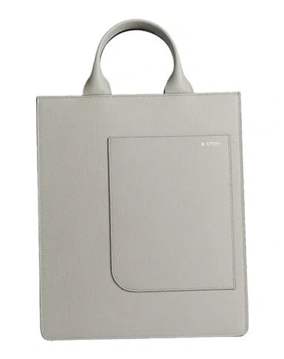 Valextra Woman Handbag Light Grey Size - Calfskin In Gray