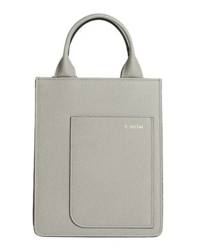Valextra Woman Handbag Light Grey Size - Calfskin In Gray