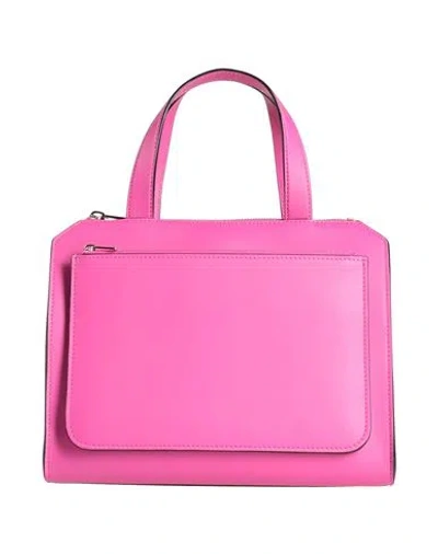 Valextra Woman Handbag Magenta Size - Calfskin In Pink