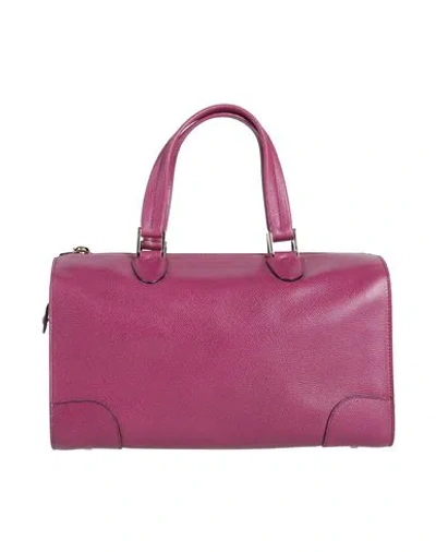 Valextra Woman Handbag Mauve Size - Leather In Purple