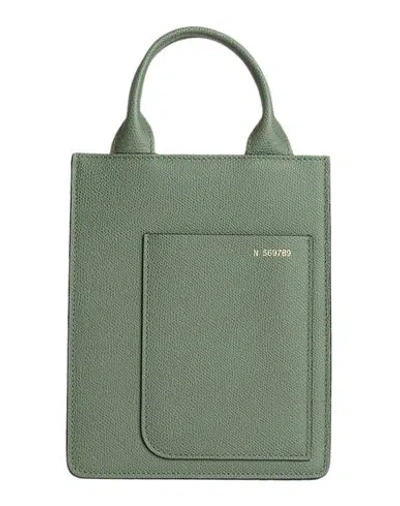 Valextra Woman Handbag Military Green Size - Calfskin