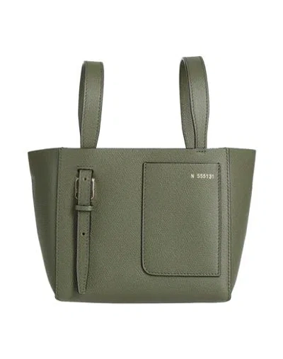 Valextra Woman Handbag Military Green Size - Calfskin In Green