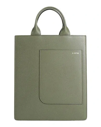 Valextra Woman Handbag Military Green Size - Calfskin