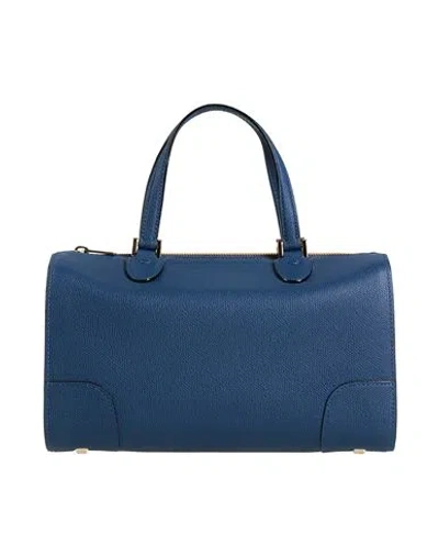 Valextra Woman Handbag Navy Size - Calfskin In Blue