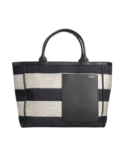 Valextra Woman Handbag Off White Size - Cotton, Polyamide, Leather